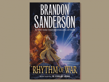 the cover of Brandon's Rhythm of War book