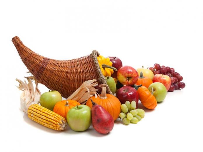 a photo of a cornucopia