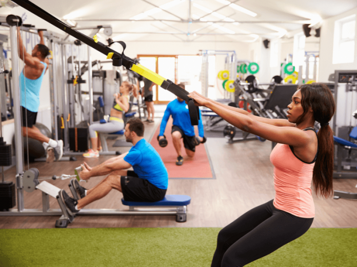 Photo of a busy gym