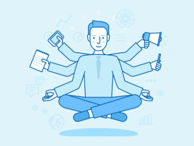 image of man using parallelism instead of multitasking to be more efficient