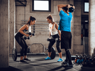 Photo of people doing a Tabata workout