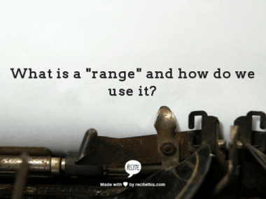range