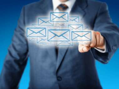 image of business person simplifying email