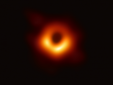 First black hole in Messier 87 galaxy.
