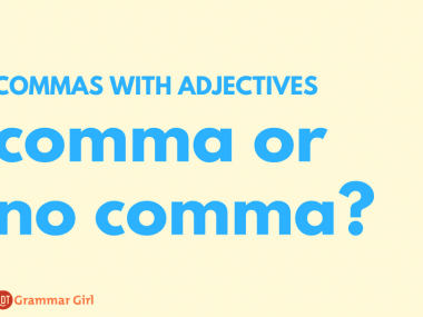 commas with adjectives