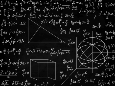 Math on chalkboard