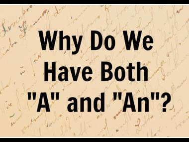 A and An