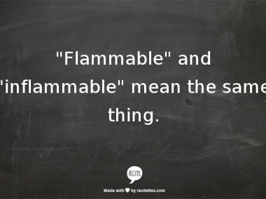 flammable