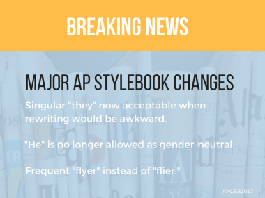 AP Stylebook 2017 updates