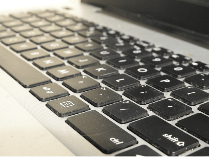 Dusty laptop