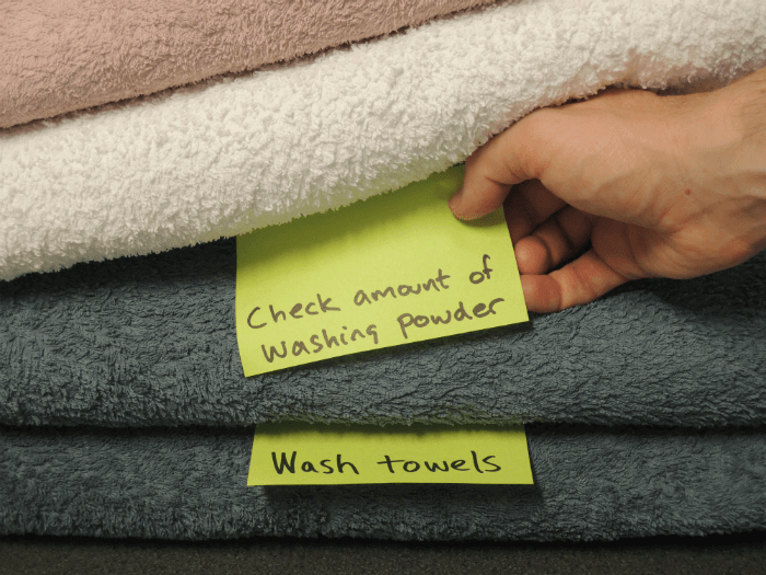 image of towels using kanban method