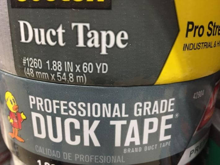 Duct tape stacked on top of duck taps