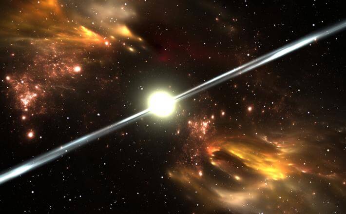 image of a pulsar star
