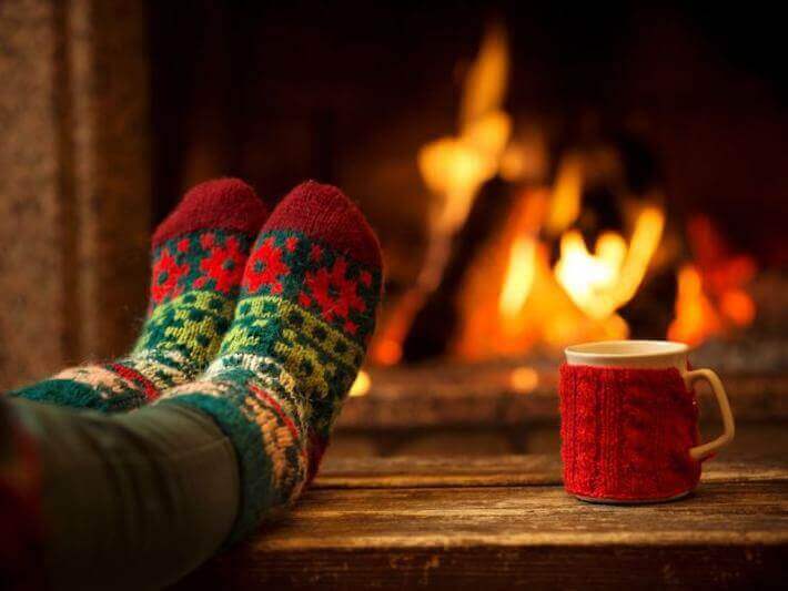 A yule log