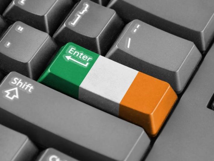 irish map on a keyboard