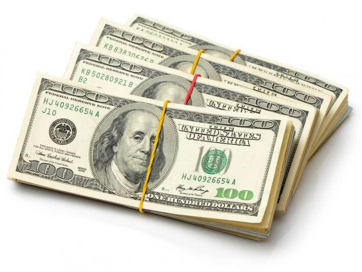 a stack of filthy lucre, in other words, money