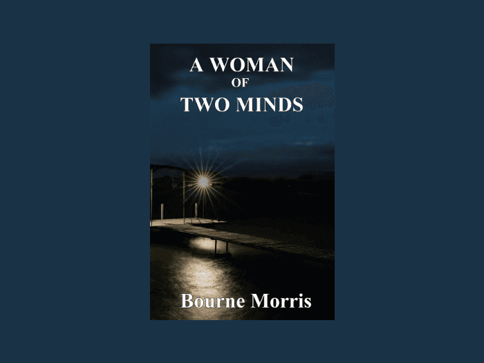 The cover of the novel "A Woman of Two Minds"