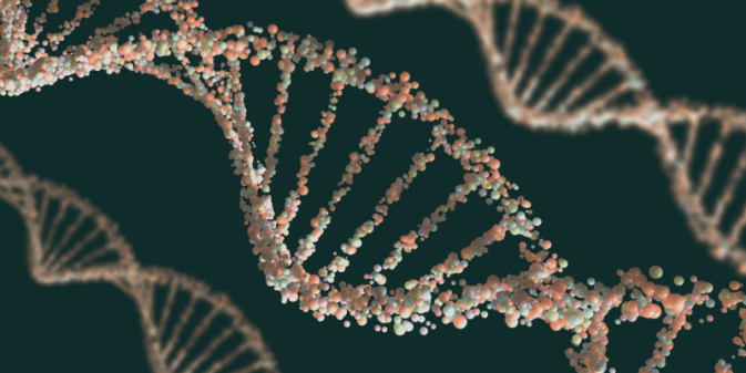 image of double helix representing a dna test