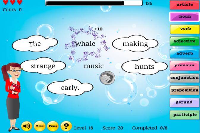 A Grammar Pop screenshot