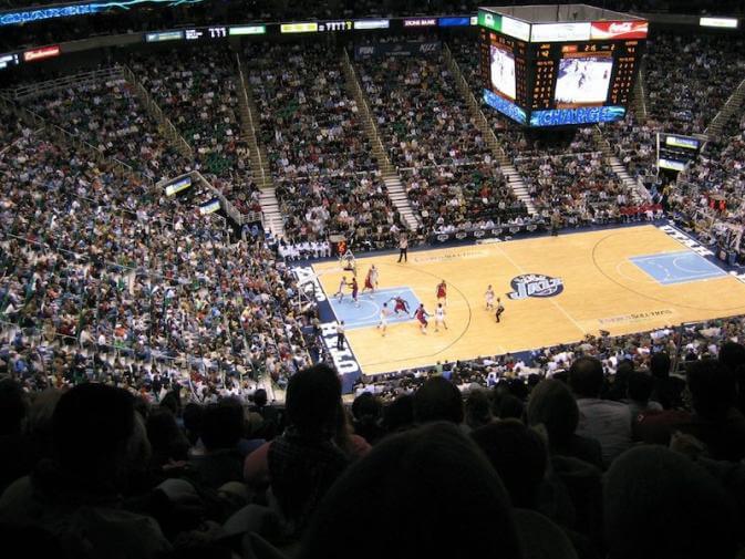 A picture of the Utah Jazz stadium.