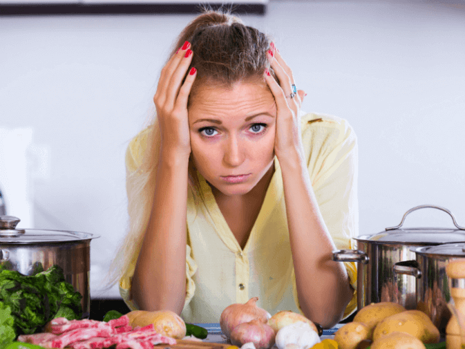 image of woman worried about nutrition choices