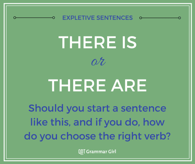 Use There In A Sentence