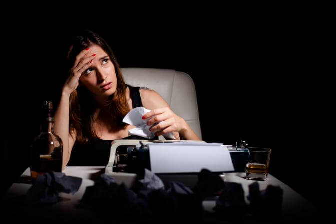 frustrated writer