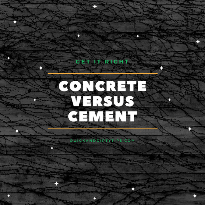 concrete is different from cement