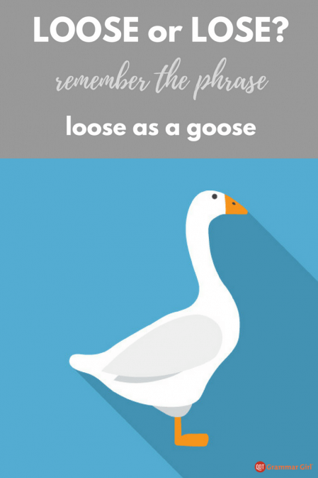Use the phrase "loose as a goose" to remember that "goose" is spelled with two O's.