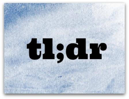 tldr semicolon