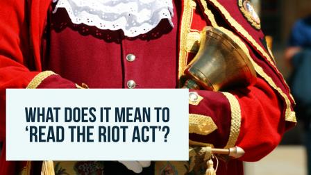 read the riot act