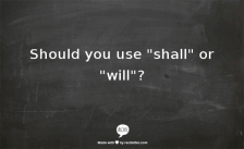 Shall or Will Illustration