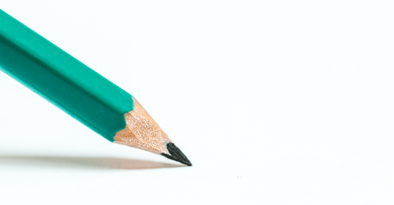 a green pencil