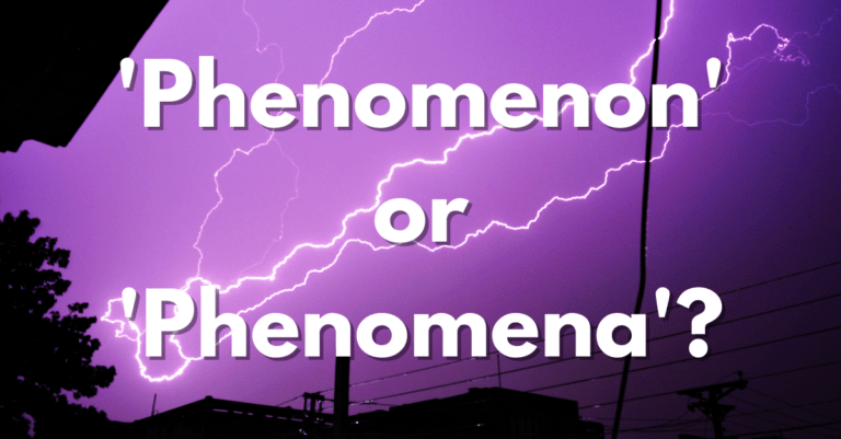 the words 'Phenomenon' or 'Phenomena' on top of a lightning background