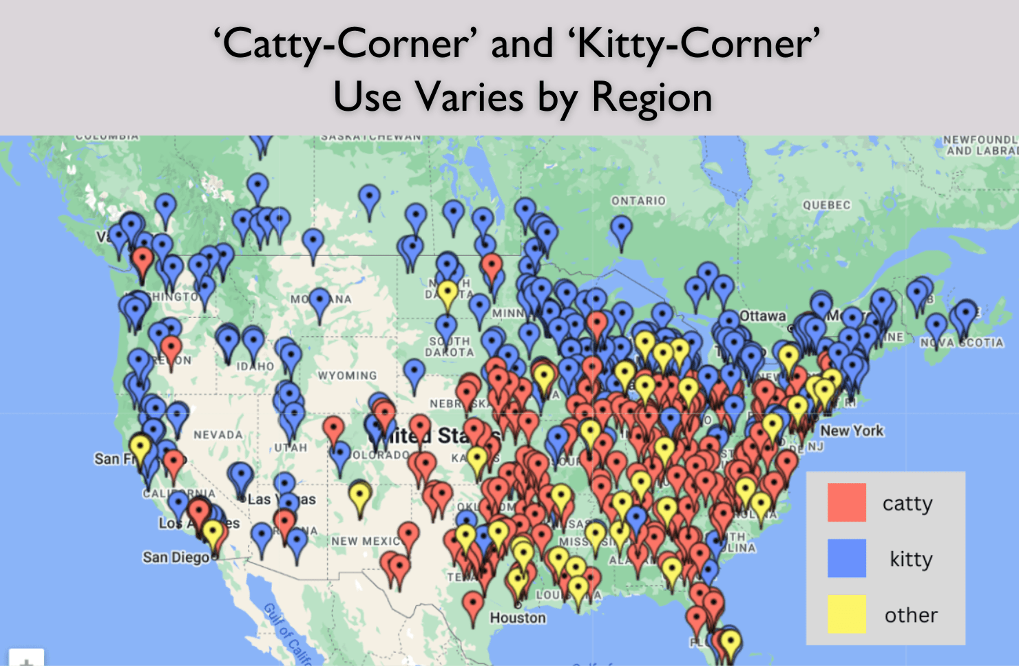 Kitty Corner Or Catty Corner