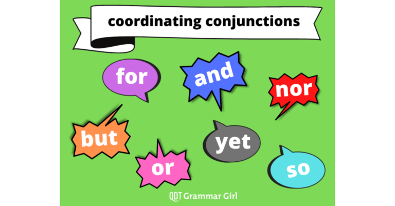 FANBOYS - coordinating conjunctions