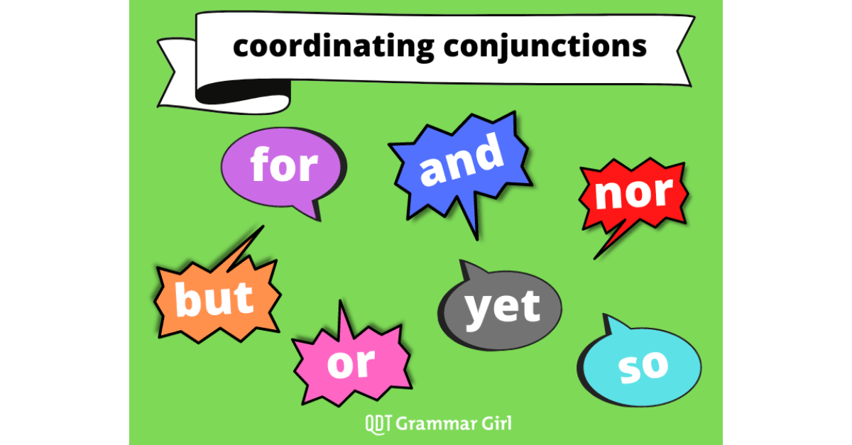 Learn English Today.com - FANBOYS: Coordination conjunctions More