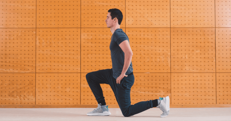 a man doing lunges