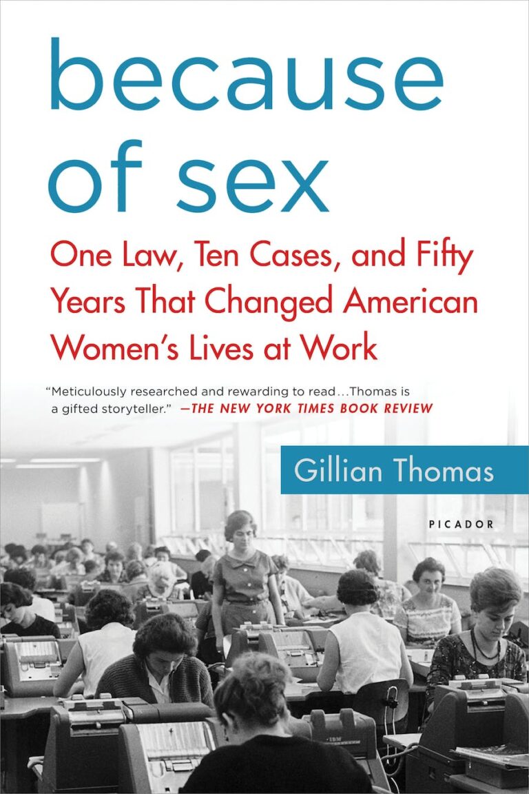 Book cover says Because of Sex