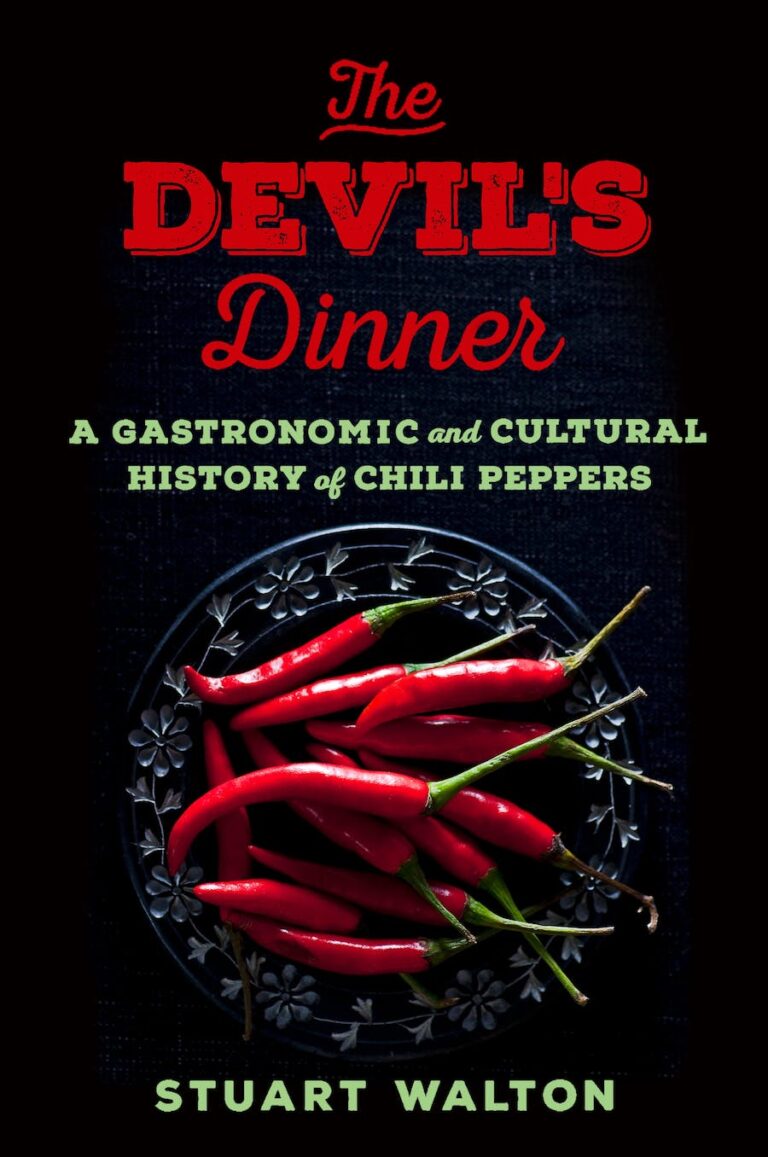 Book cover says Devils Dinner