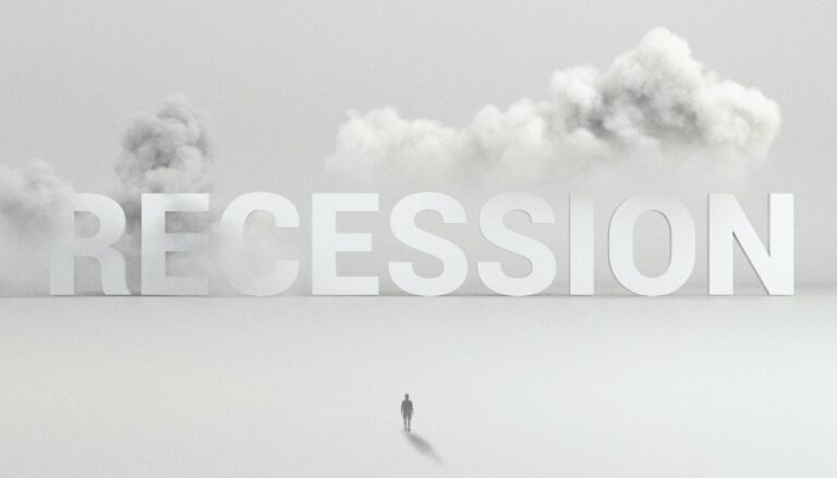 Clouds and the word recession