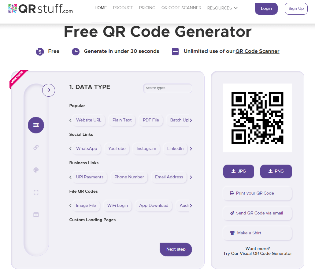 QR code generator