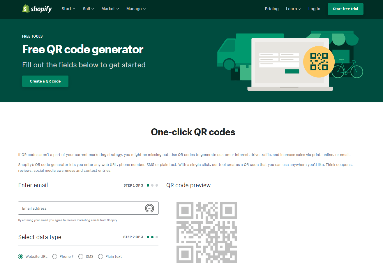 QR code generator shopify alt